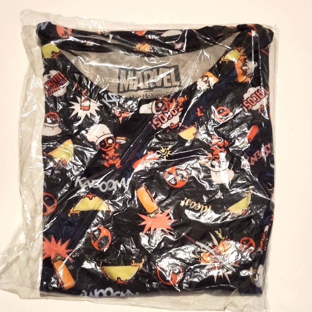 Deadpool Taco Chef Pattern Graphic T-shirt - Loot Crate